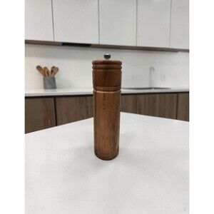 Wood SALT Mill Grinder 8in Manual Salt Spice Grinder Rustic